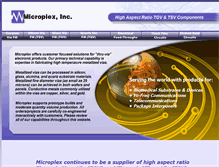 Tablet Screenshot of microplexinc.com